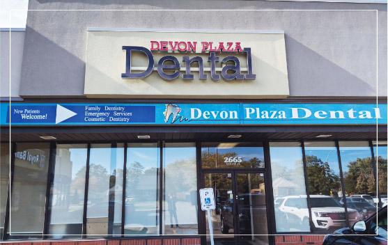 Outside View of Devon Dental Plaza Office