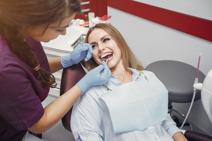 patient receiving enamel strengthening treatment Windsor