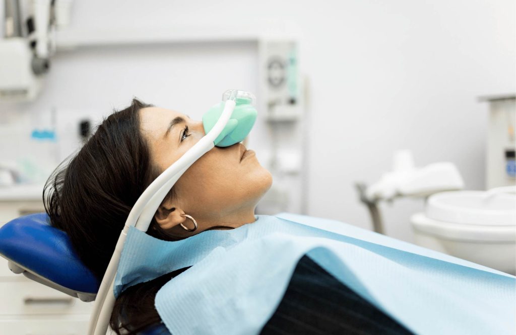 dentist administering laughing gas Windsor Ontario
