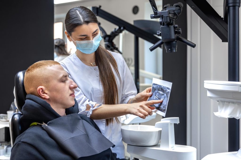 patient getting digital dental scan Windsor